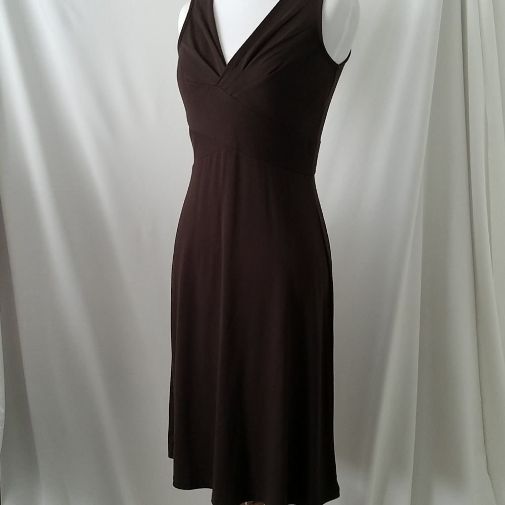 Loft knee length brown dress